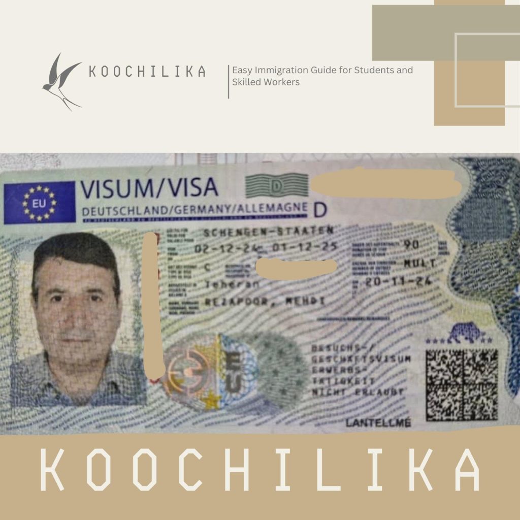 نمونه ویزای شنگن بلند مدت (یکساله) شرایط سن : ۵۶ سال مدت زمان انتظار صدور ویزا : ۱۲ روز