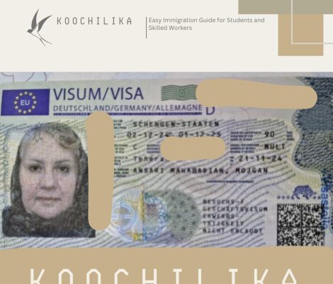 نمونه ویزای شنگن بلند مدت (یکساله) خانم 59 ساله